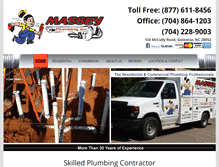 Tablet Screenshot of masseyplumbing.com